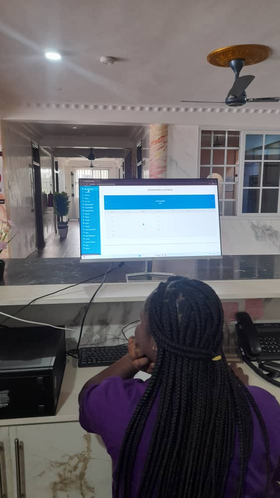 ODYSSEY EHRMS interface on a laptop